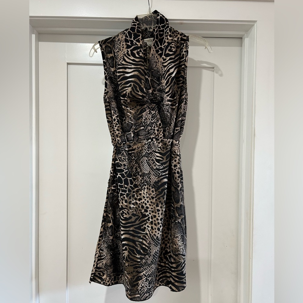 Animal Print Short Dress